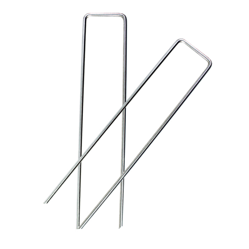 100PCS 6-Inch Garden Landscape Sod Staples - 11-Gauge Pins - Stakes for Weed Barrier Fabric, Ground Cover and Landscaping