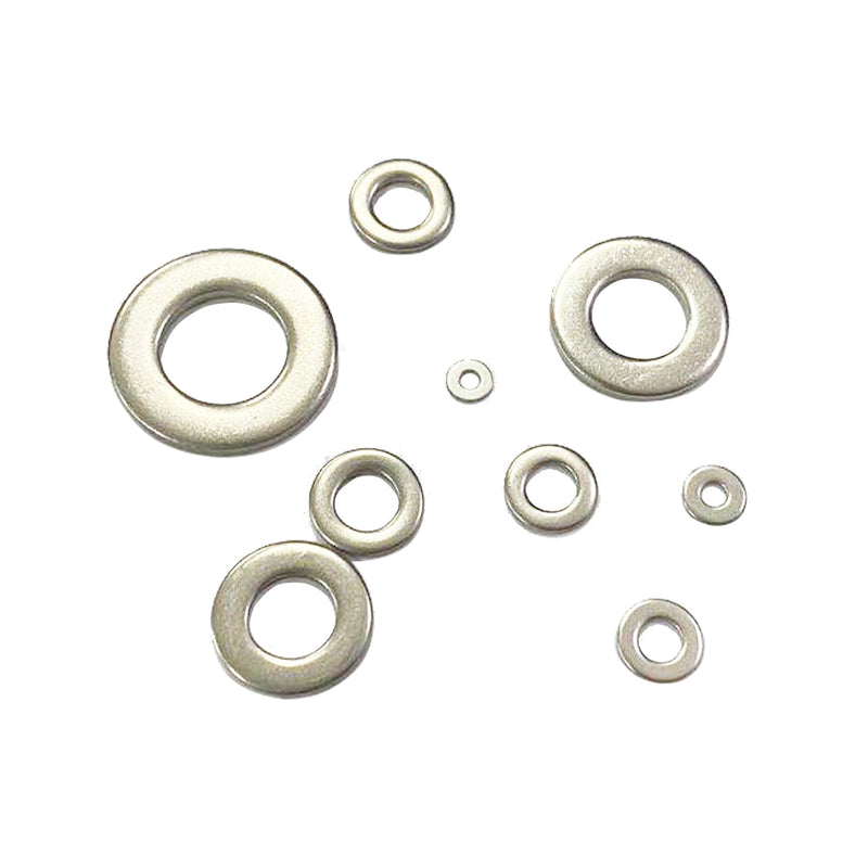 700 PCS 304 Stainless Steel Flat Washer Assortment Set - 9 Sizes Included: M2 M2.5 M3 M4 M5 M6 M8 M10