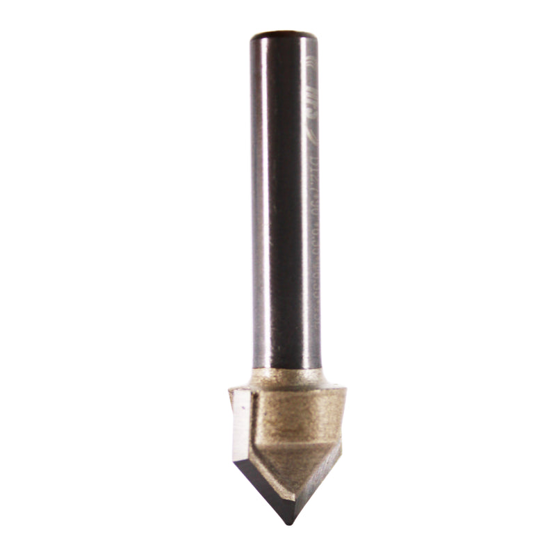 Router Bits 1502 V-Groove Bit with 90-Degree 1/2-Inch Cutting Diameter and 1/4-Inch Point Length