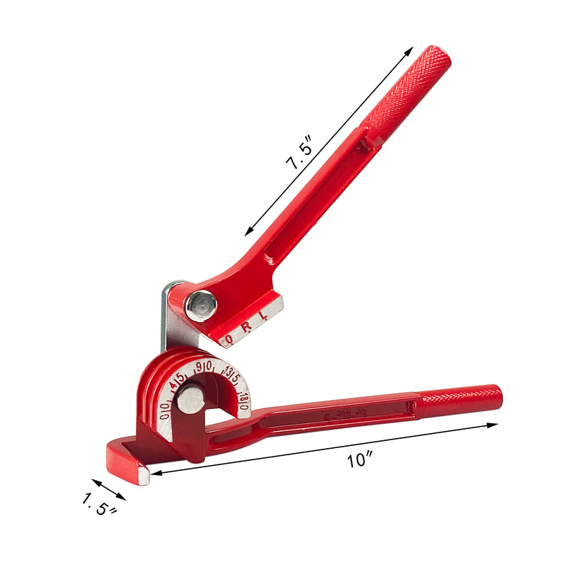 Tube Bender 0-180 Degrees Pipe Bender for 1/4, 5/16 and 3/8 IN Copper