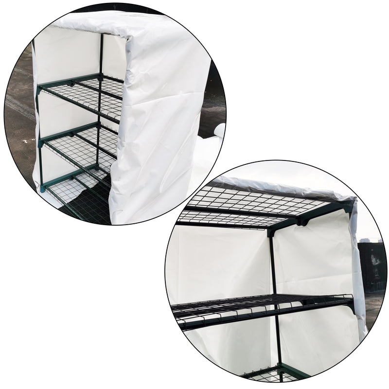 HYDROPONIC DEPOT White Greenhouse Plastic Film Clear Polyethylene Film 6 mil Anti-UV