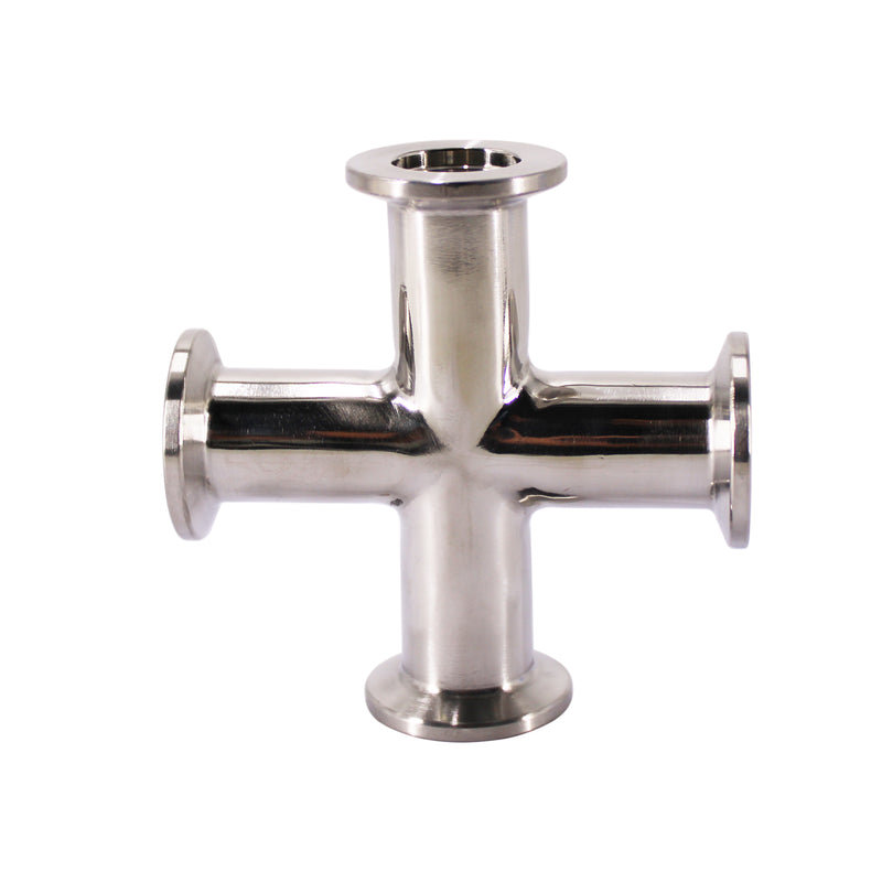 KF / NW 4 Way Cross Vacuum Fitting