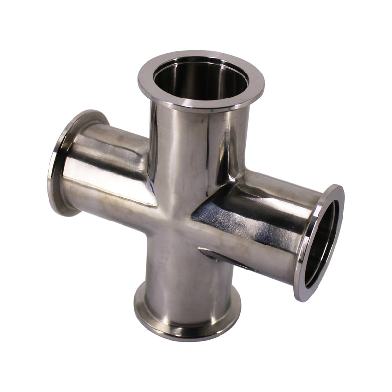 KF / NW 4 Way Cross Vacuum Fitting