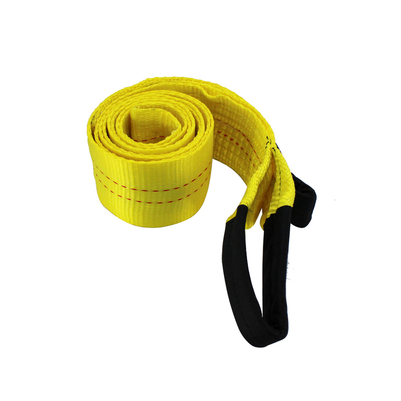 3 Inch, 8 Foot Tree Saver, Winch Strap, Tow Strap 30,000 Pound Capacity