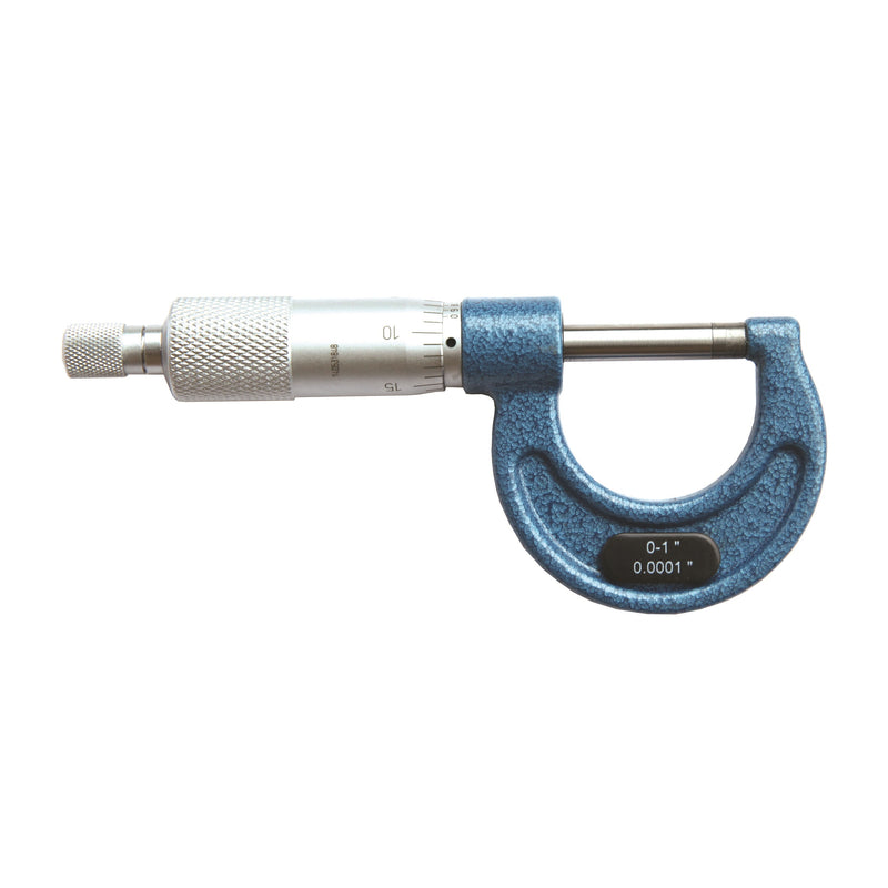 0-1" x 0.0001" Solid Metal Frame Outside Micrometer (Plastic Case)