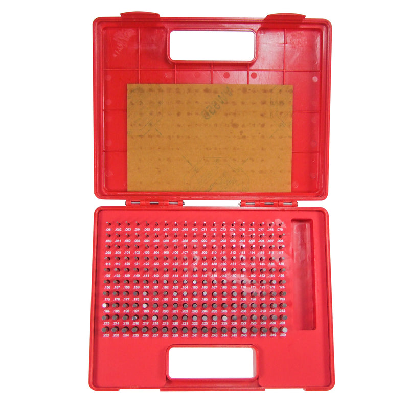 Steel Pin Gage Set Minus- 190pcs M1 .061-.250"