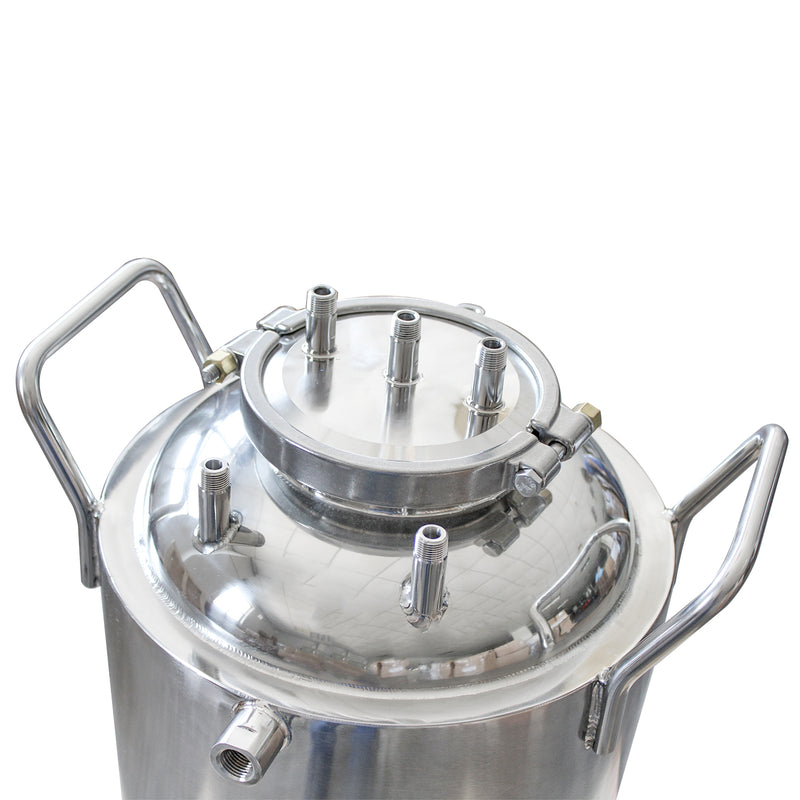 SS 304 Condensing Coil in Tank - 3/8" diameter with 3/8" NPT