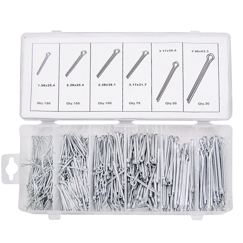 555-Piece Cotter Pin Assortment Kit
