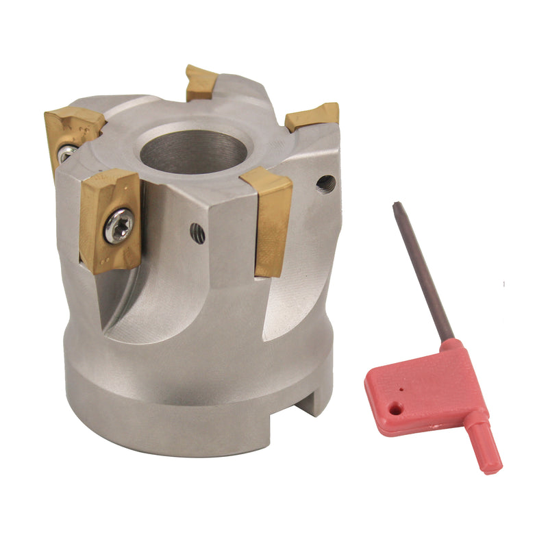 2"x 0.866"(22mm) 90 Deg. Square Shoulder Indexable Face Mill , Include 10 pcs APMT 1604