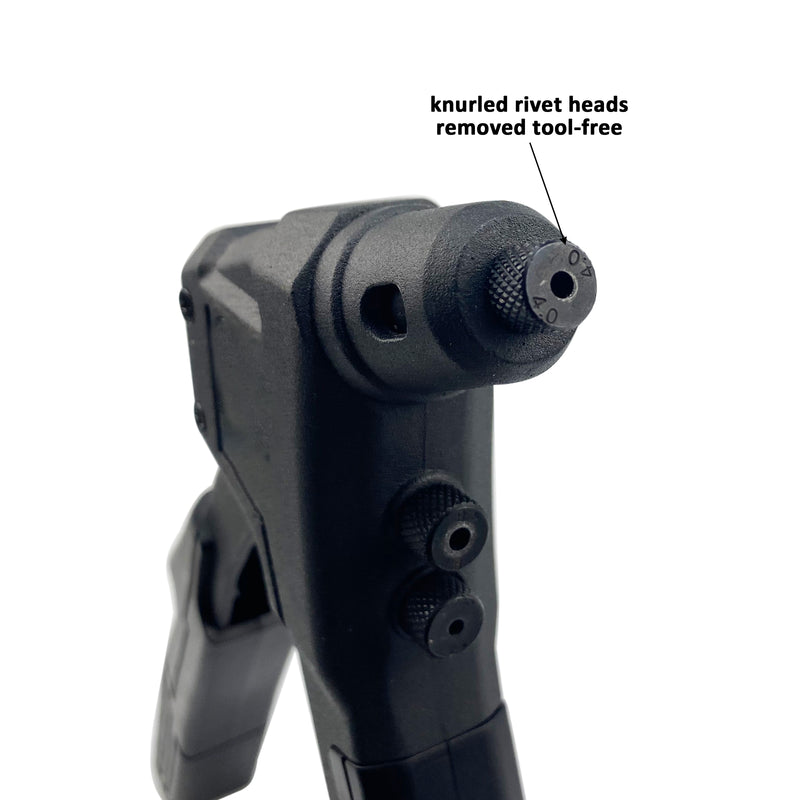 Rivet Gun with 100-Piece Rivets, Single Hand Manual Rivet Gun Kit